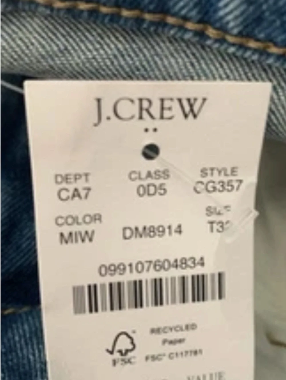 New Women’s J Crew Curvy Mid Rise Flare Crop Jeans Sz 32T Casual Comfort
